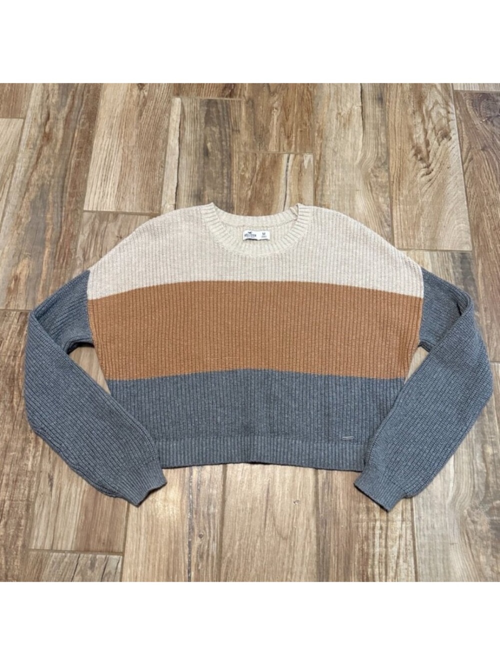 Hollister Three Stirped Knit Sweater